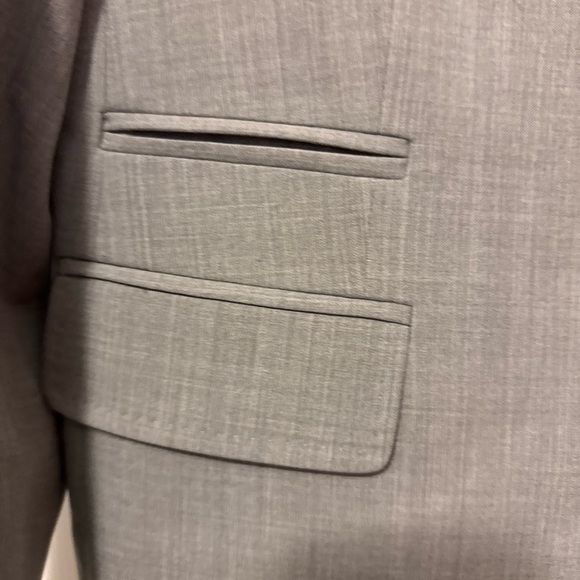 NWOT Twinhill Light Gray Professional Blazer with Notched Lapels Tailored Fit - Picture 6 of 15